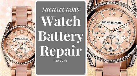 how to replace watch battery michael kors|Michael Kors battery replacement size.